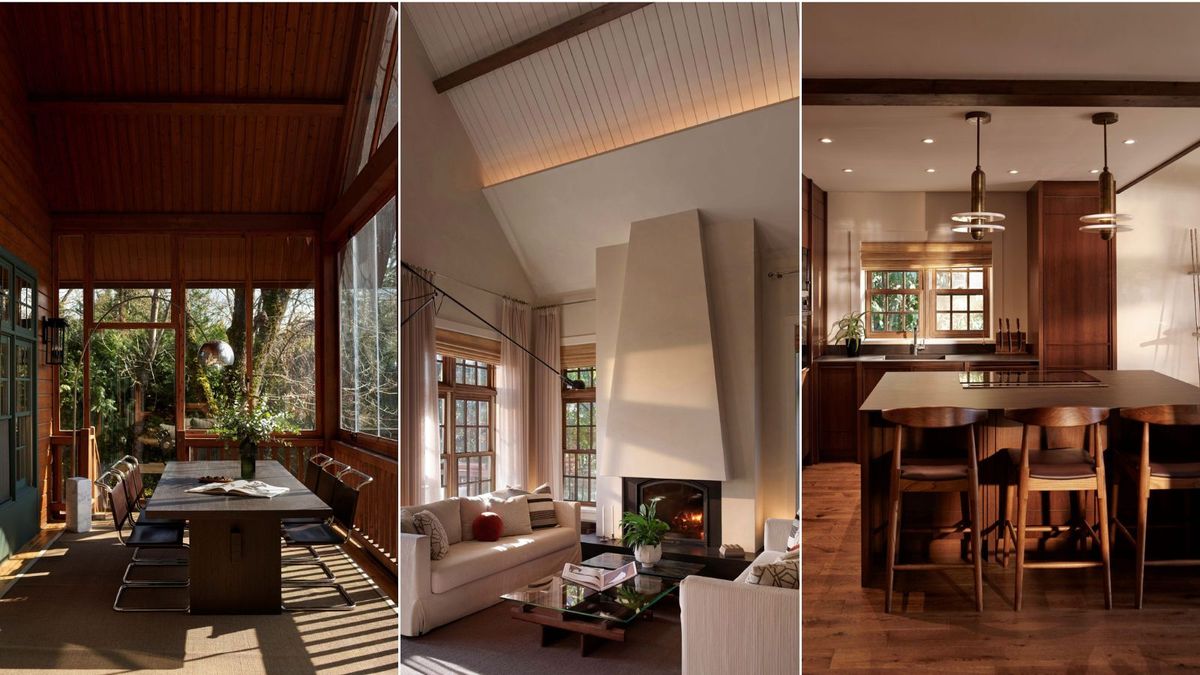 This modern forest home perfectly blends with its surroundings both inside and out