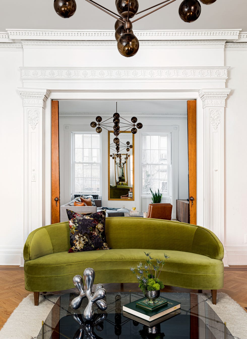 a room with gorgeous architectural details